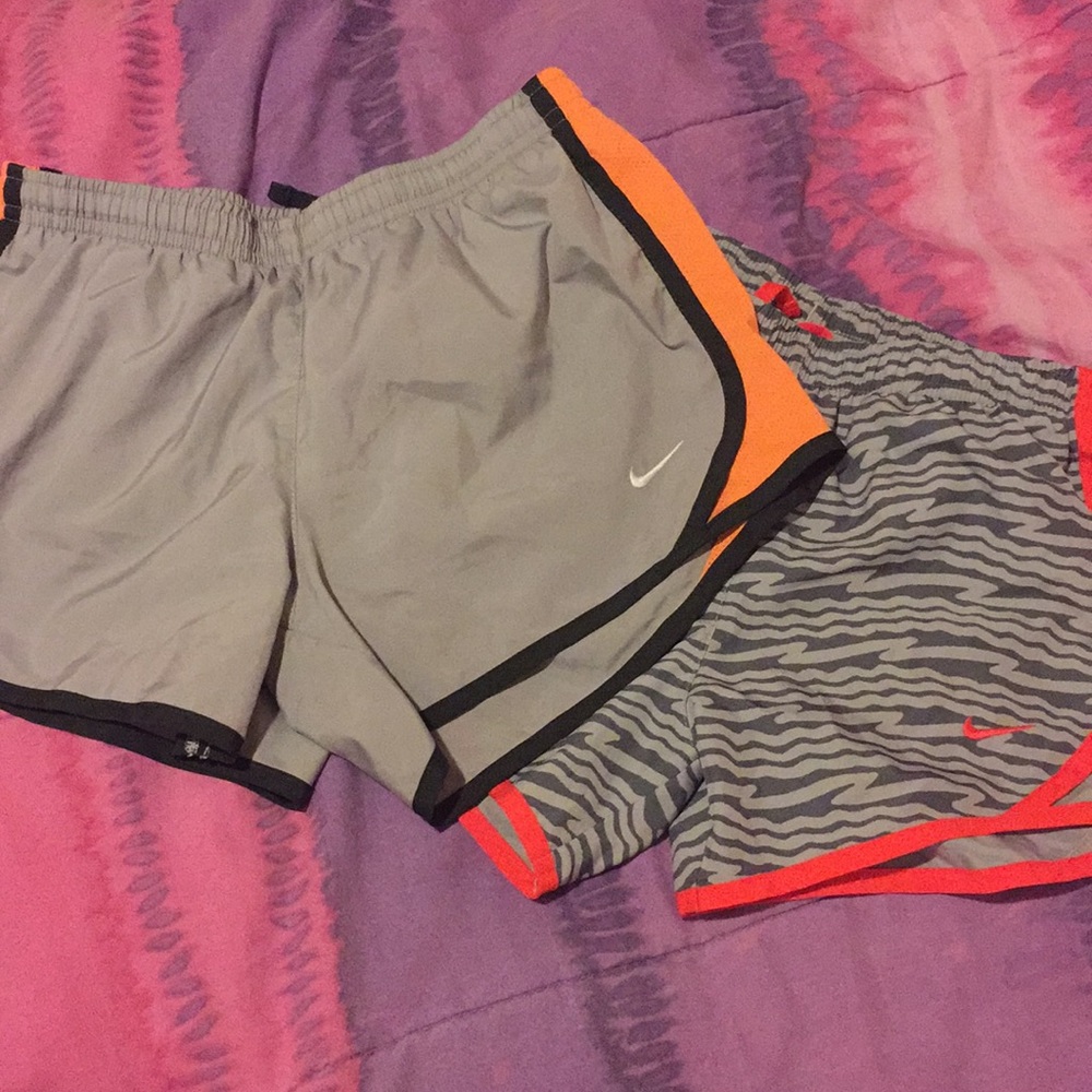 Nike dri fit running shorts with lining